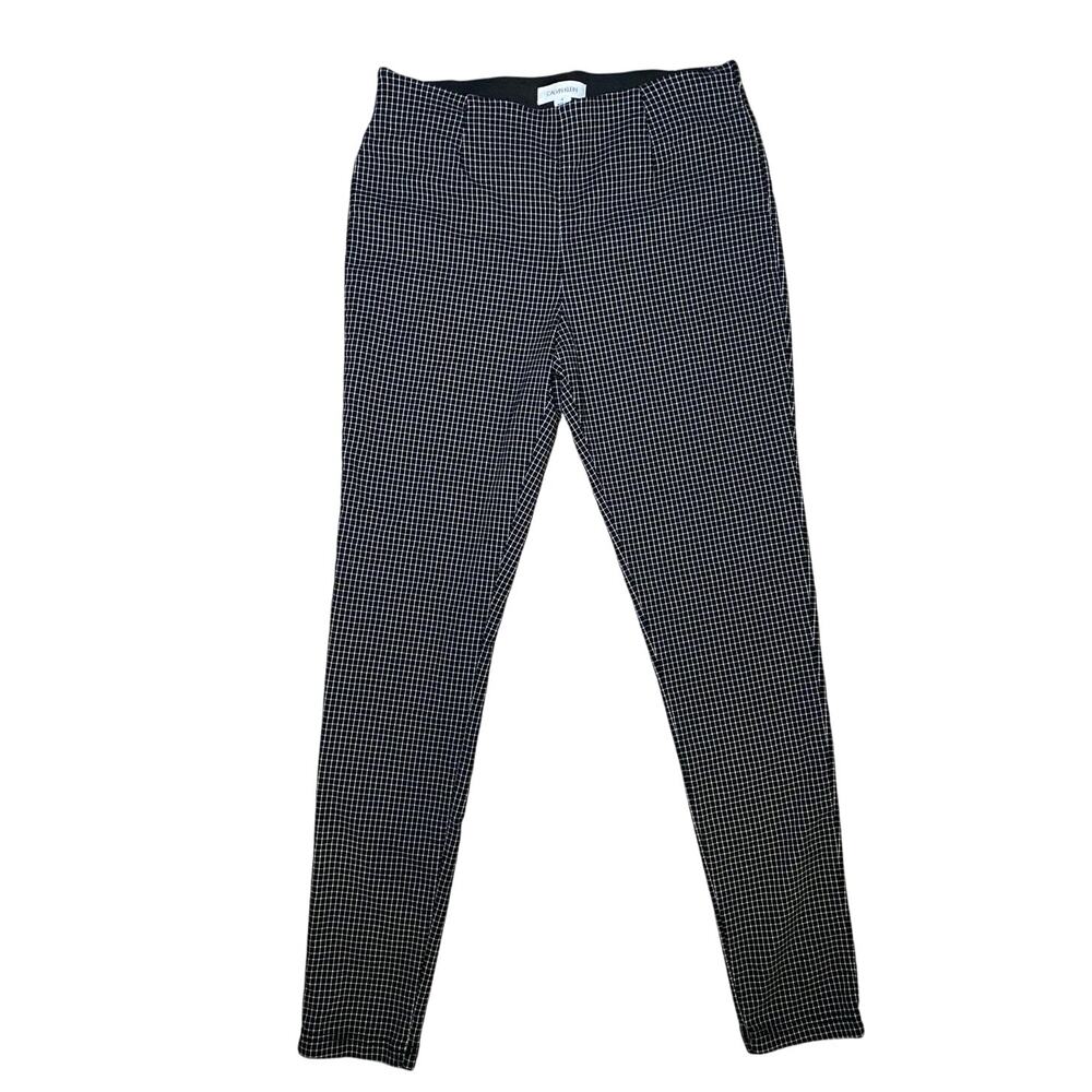 Calvin Klein - Black & White Checkered Skinny Pants - Size 4